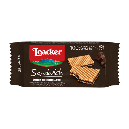 Loacker Wafer Dark Chocolate Sandwich25 g