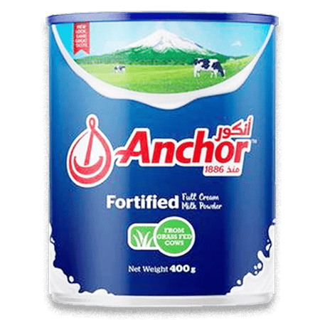 Anchor Tin Full Cream Milk Powder 400 gm