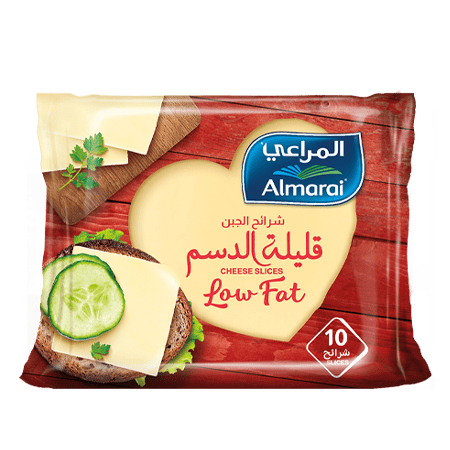 Almarai  Low Fat Slices Cheese 10 Slices 200 gm