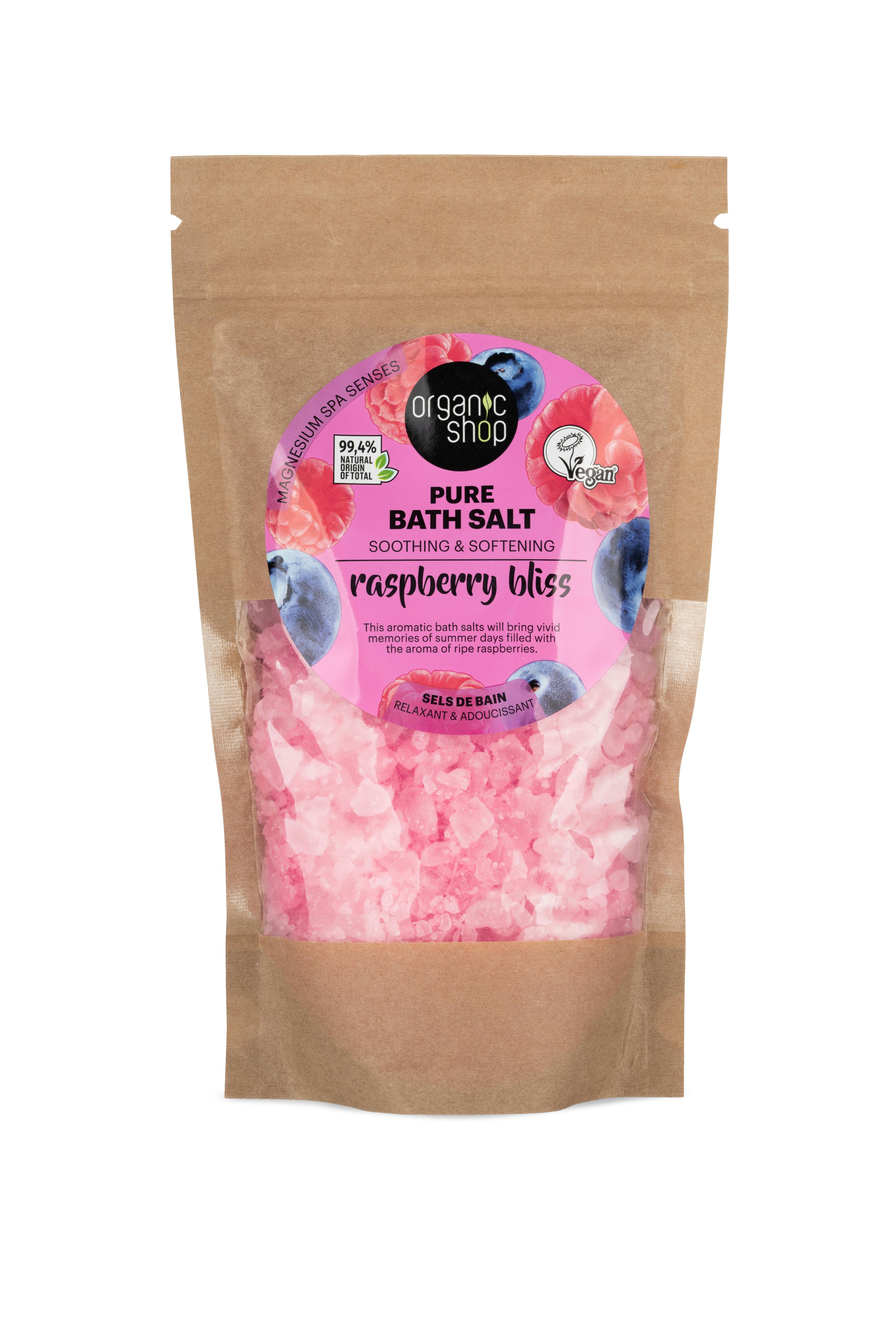 Organic Shop Raspberry Bliss. Pure Bath Salt 500 g