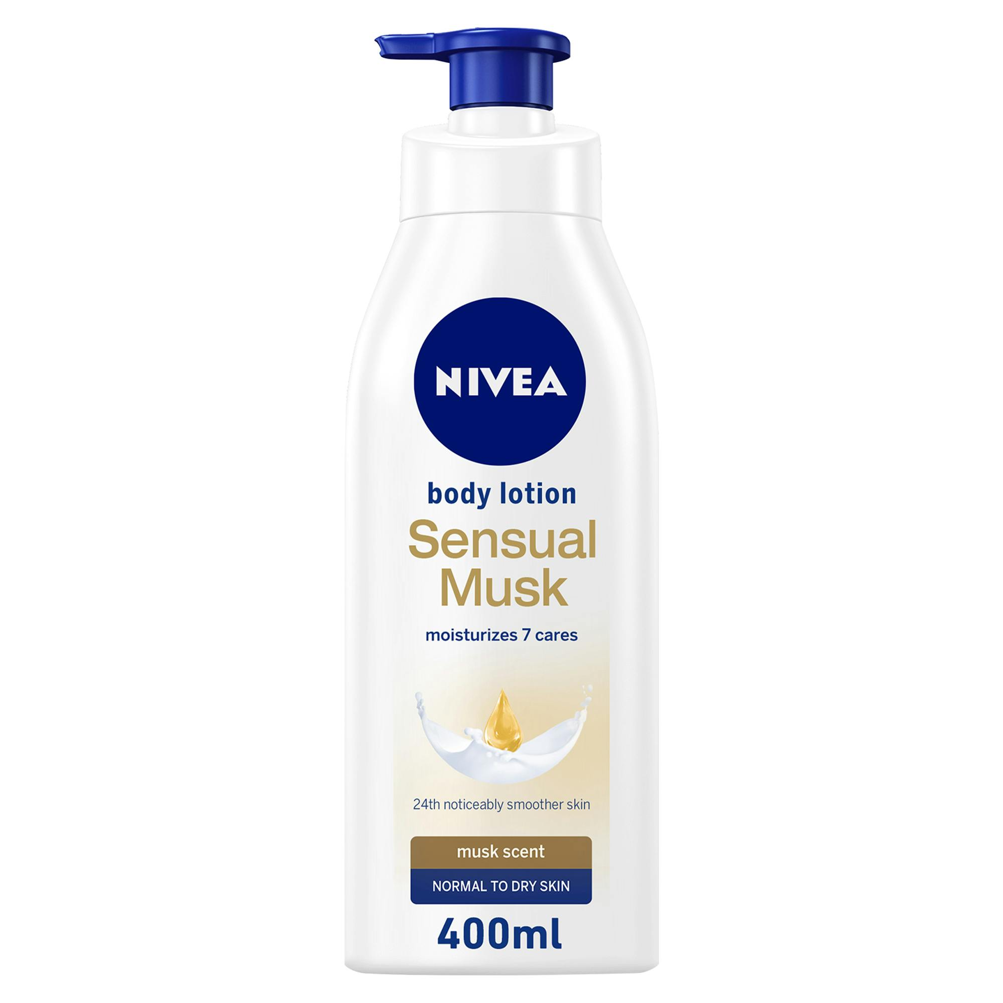 NIVEA Sensual Musk Body Lotion, Musk Scent, Normal to Dry Skin, 400ml