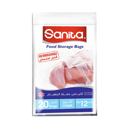 Sanita Food Storage Bags Large #12 20Pcs