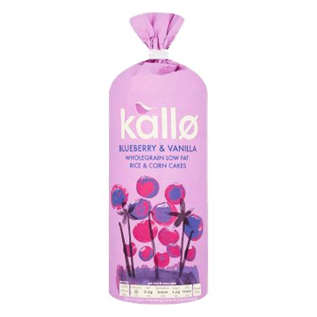 Kallo Blueberry & Vanilla Jumbo Rice & Co 130 g