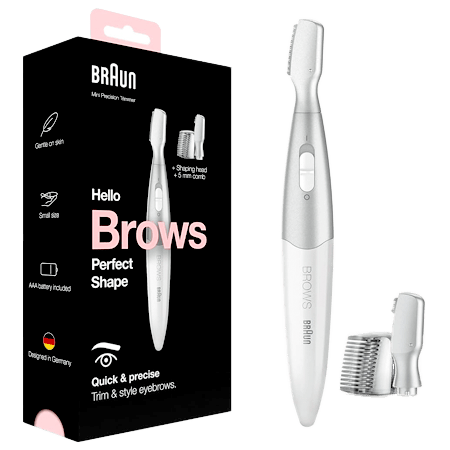 Braun Mini Precision Brows Trimmer with 4 Extra Heads