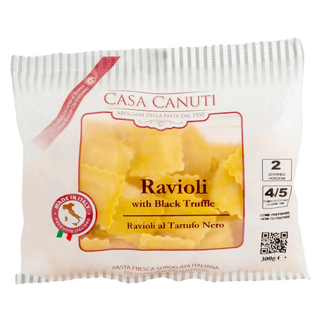Canuti Frozen Ravioli with Black Truffle 300  gm