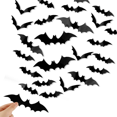 Daisy Bats Wall sticker décor 120Pcs 