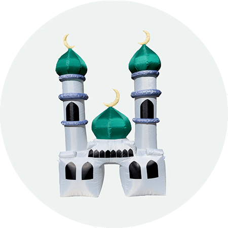 Inflatable Ramadan Mosque 72x48Cm