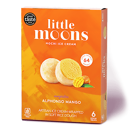 Little Moons Alphonso Mango Ice Cream Mochi, 192 gm