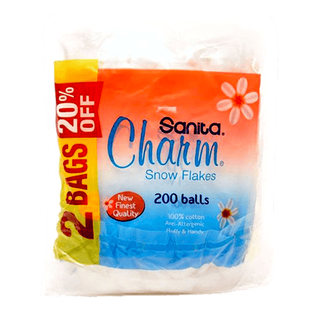 Sanita Charm 100% Cotton 200 Balls