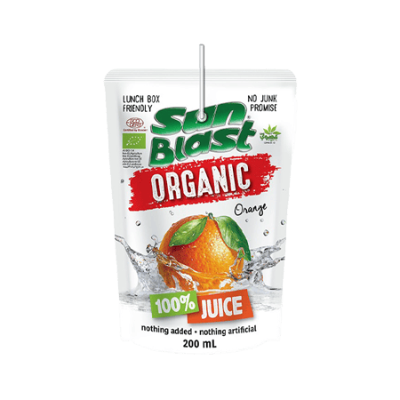 Sun Blast Organic Orange Juice 200 ml