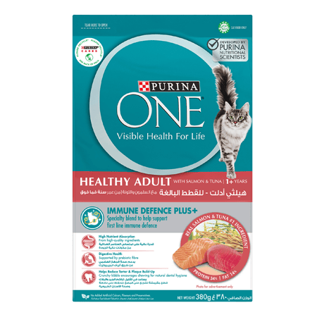 Purina One Healthy Adult Salamon & Tuna 380g