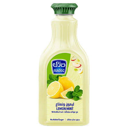 Nadec Lemon Mint With Fruit Mix Nectar No Sugar 1.3L