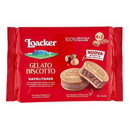 Loaker Ice Cream Biscuit Napolitaner 264 G X2