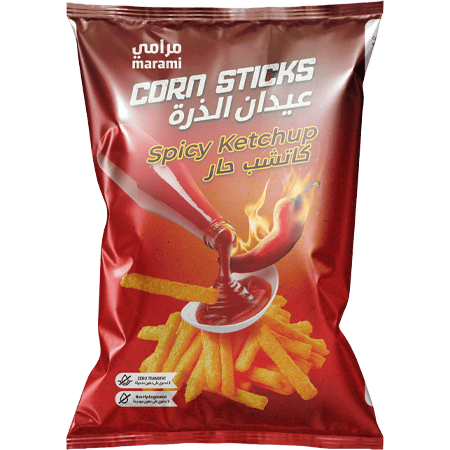 Marami Corn Sticks Spicy Ketchup Corn Sticks 50g