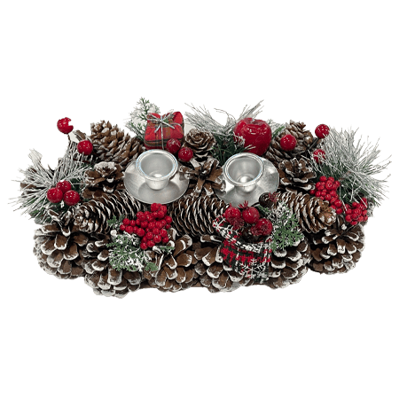 Winter Decoration Candle Holder Large