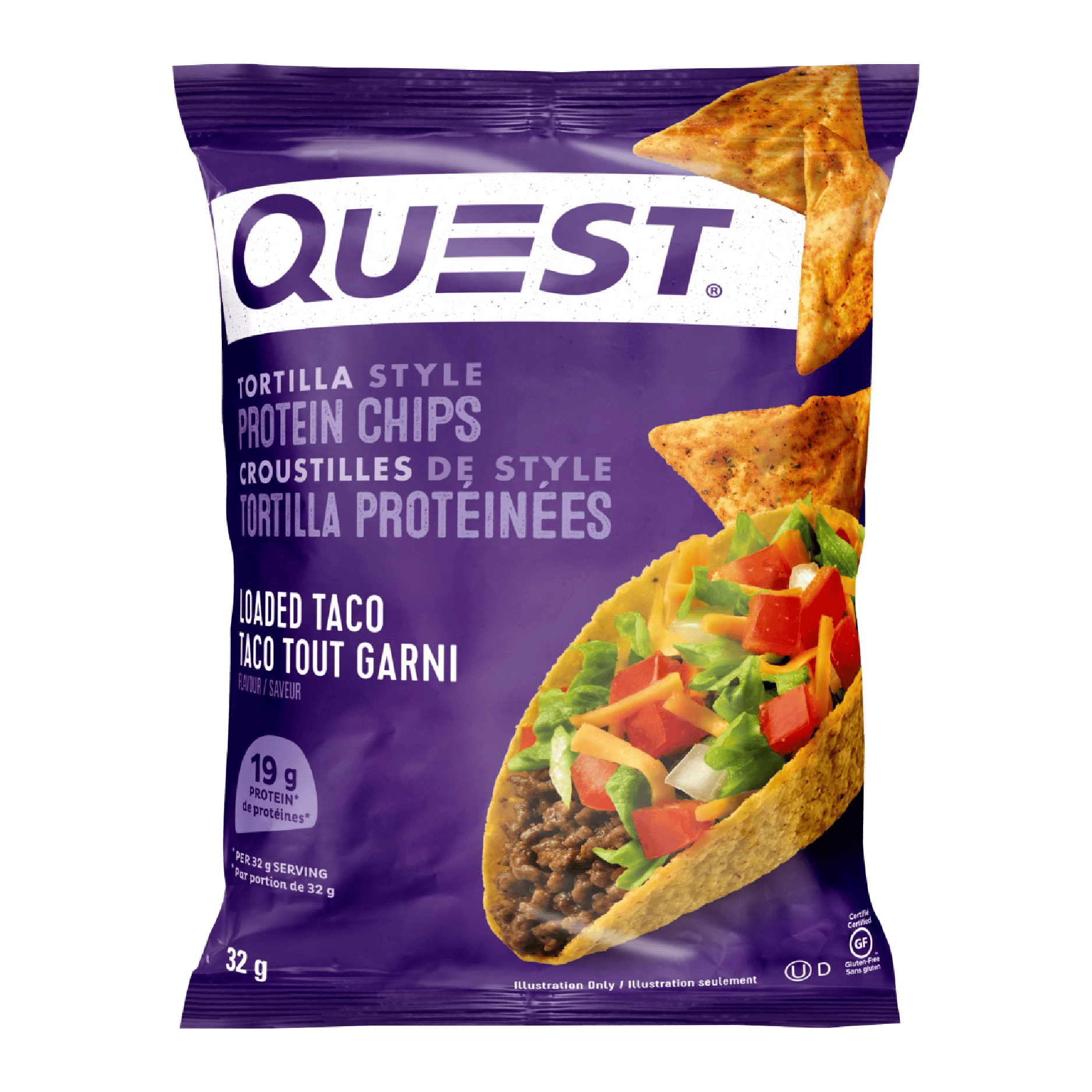 Quest Nutrition Tortilla Protein Chips Loaded Taco 32 g
