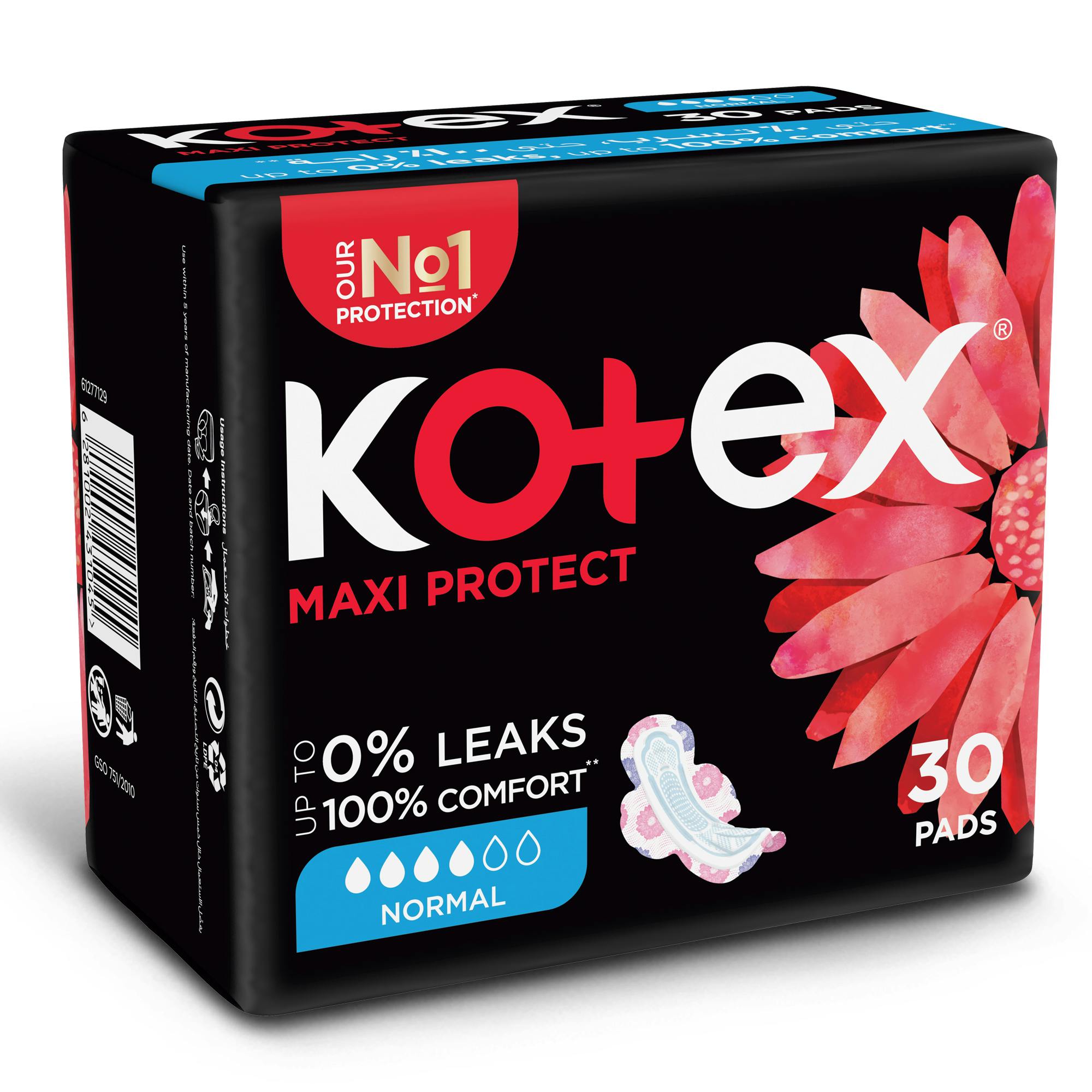 Kotex Maxi Normal +Wings 30 Pads