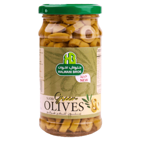 Halwani Bros Sliced Green Olive In Brine 240 g