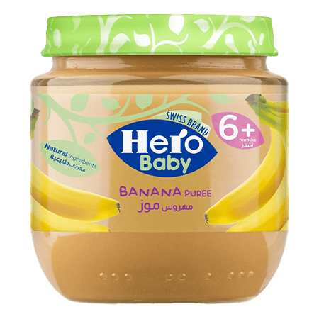 Hero Baby Jar, Banana Puree, 125g