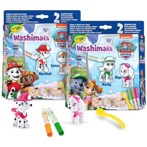 Crayola Washimals Paw Patrol Activity Set with 2 Puppies