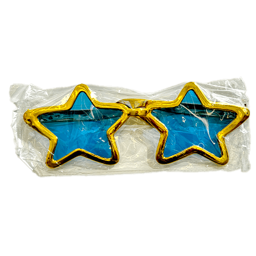 Oversized Star Shaped Party Glass Gold