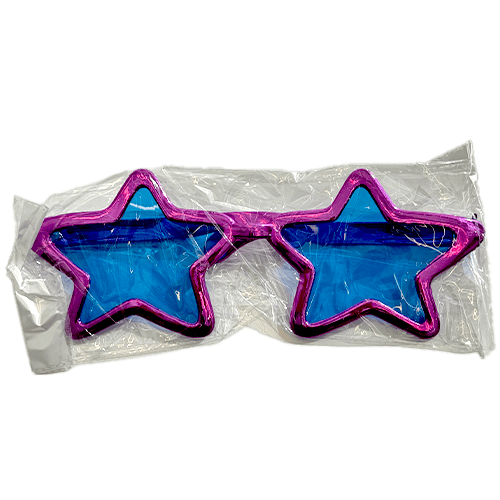 Oversized Star Shaped Party Glass Purple
