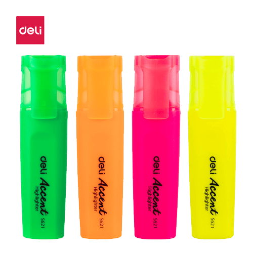 Deli 4-Color Accent Highlighters