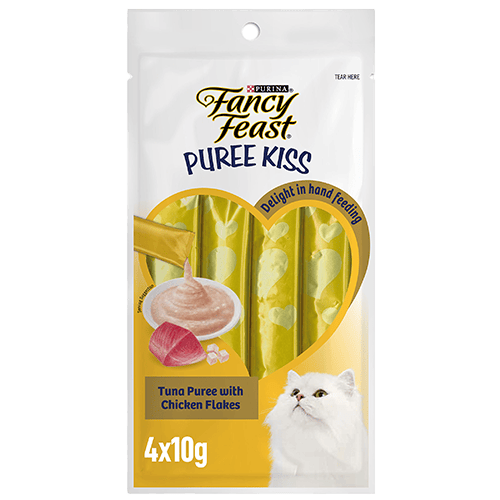 Fancy Feast Puree Kiss Tuna & Chicken Flakes (15x40g)