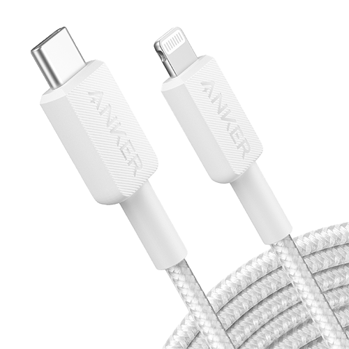 Anker Usb-C To Lightning Cable 10Ft Braided White