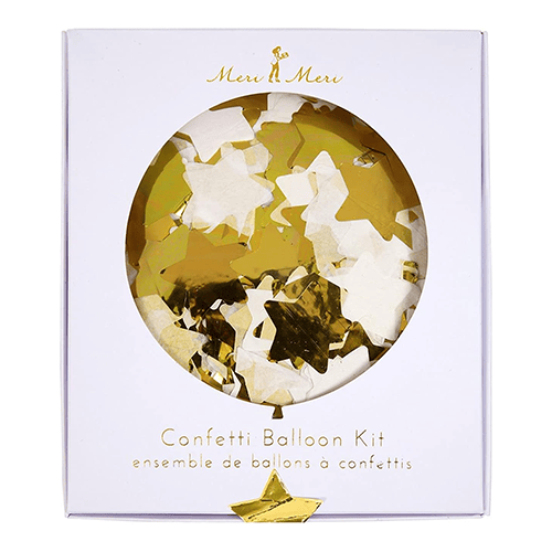 Meri Meri 8 Pack 18" Confetti Gold Balloon Kit