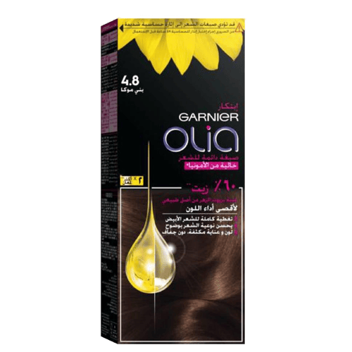 Garnier Olia Hair Color Mocha Kit 4.8