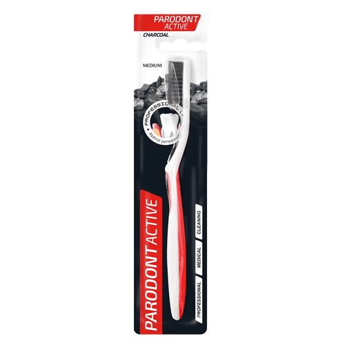 Toothbrush Parodont Active Charcoal medium Bristles