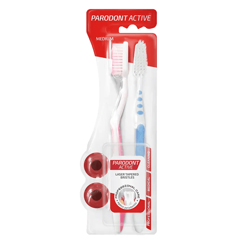 Parodont Toothbrush Active  medium Bristles  2 in 1
