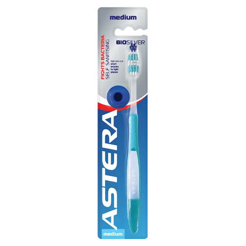 Astera Toothbrush Bio Silver  Medium Bristles