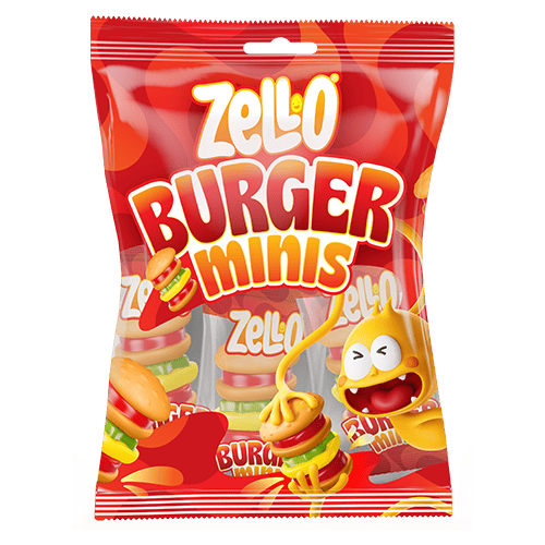 Zello Gummy Burger Bag 72 g