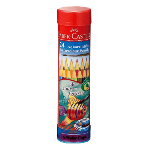 Faber Castell Water Color 24 Round Tin Case