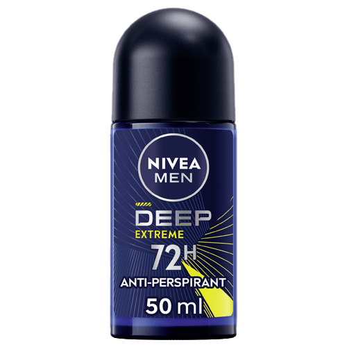 Nivea Men Deep Extreme Antiperspirant Deodorant Roll On 50 ml