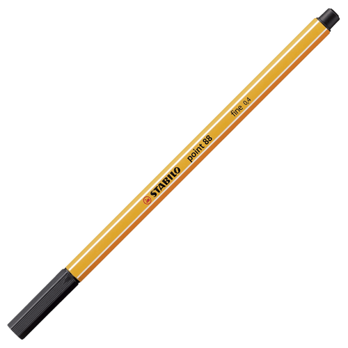 Stabilo Point 88 Black Pen