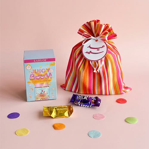Eid Lip Care Gift & Assorted Candies-Orange