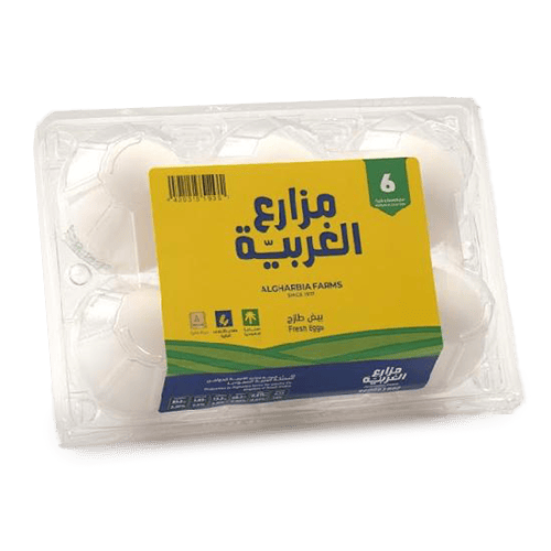 Algharbiya Farms White Eggs 6 pcs