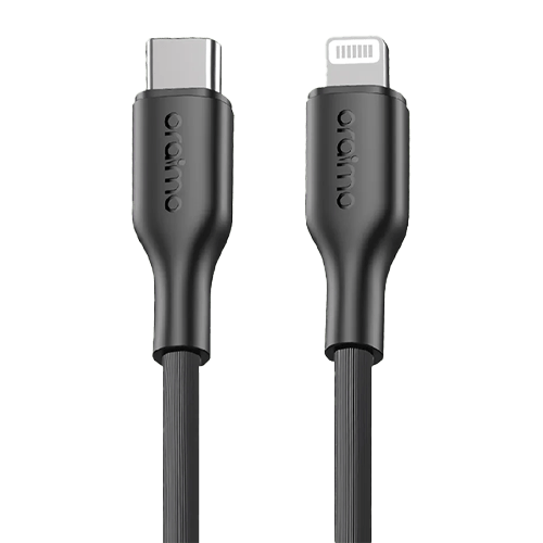 Oraimo Robustline 30W Type-C To Lightening Cable | Black (3A, 1M)