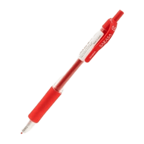 Zebra Sarasa Clip Pen 0.5 Mm, Red
