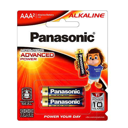 Panasonic Alkaline Battery AAA2 (2-Piece Pack)
