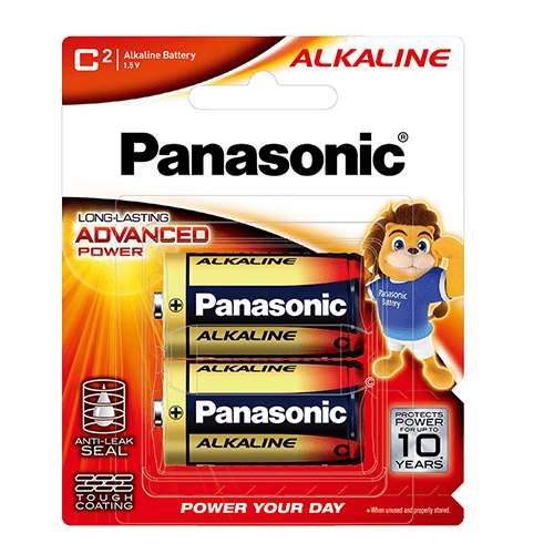 Panasonic Alkaline Battery C2 (2-Piece Pack)