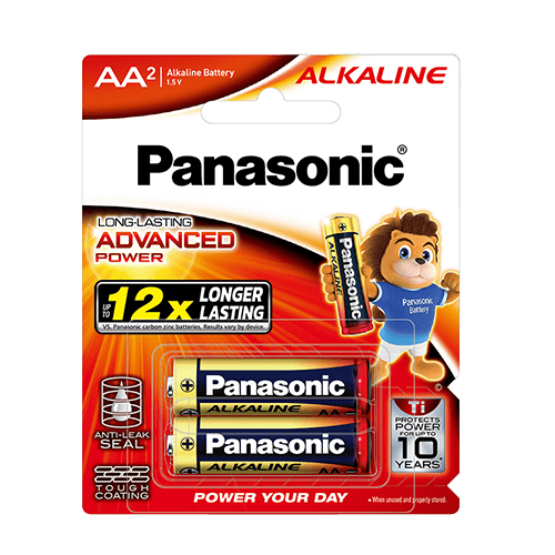 Panasonic Alkaline Battery AA2  (2-Piece Pack)