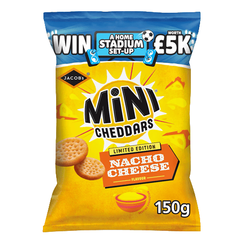 Jacobs Crackers Mini Cheddars Nacho Cheese 150 g