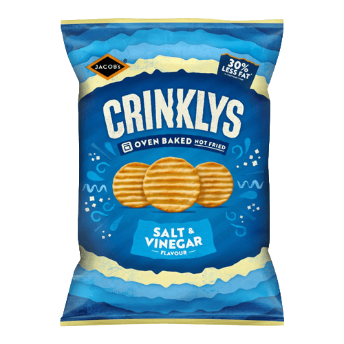 Jacobs Crackers Crinklys Salt & Vinegar 150 g