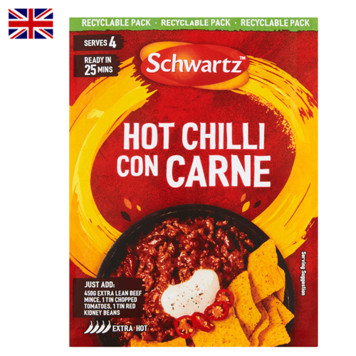 Schwartz Hot Chilli Con Carne Recipe Mix 41 g