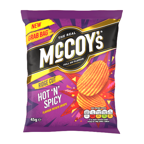 McCoy's Crisps Hot 'n' Spicy Grab Bag 45 g
