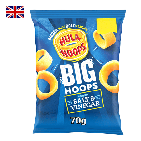 Hula Hoops Big Hoops Salt and Vinegar 70 g